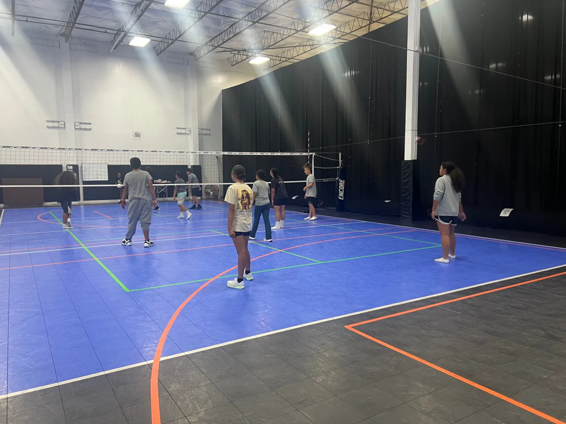 Students taking part in athletic development activities